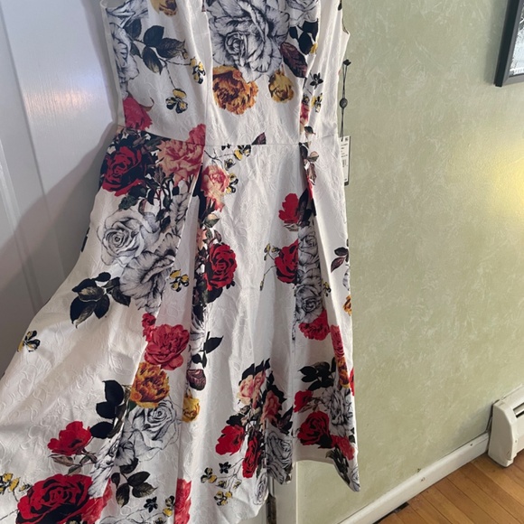 Beautiful fit and flare floral and lace - Picture 4 of 7